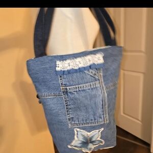 Denim Blue Purse 12x11.5"
